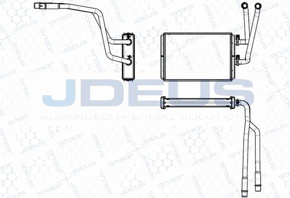 Jdeus M-2110940 - Теплообменник, отопление салона autosila-amz.com