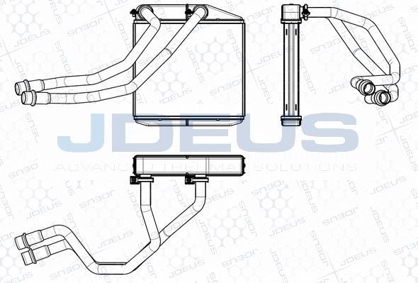 Jdeus M-2111160 - Теплообменник, отопление салона autosila-amz.com