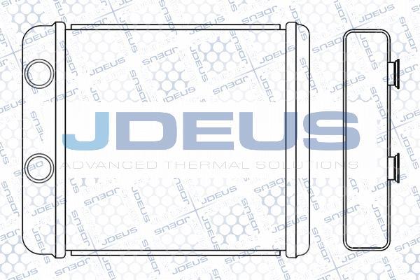 Jdeus M-218030A - Теплообменник, отопление салона autosila-amz.com