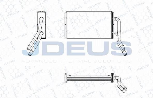 Jdeus M-212058A - Теплообменник, отопление салона autosila-amz.com