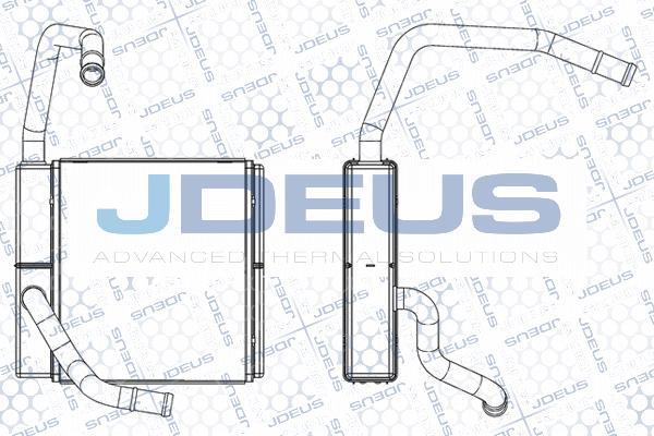 Jdeus M-2120190 - Теплообменник, отопление салона autosila-amz.com