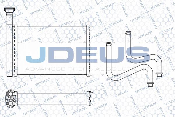 Jdeus M-212087A - Теплообменник, отопление салона autosila-amz.com