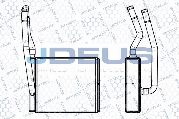 Jdeus M-2121060 - Теплообменник, отопление салона autosila-amz.com