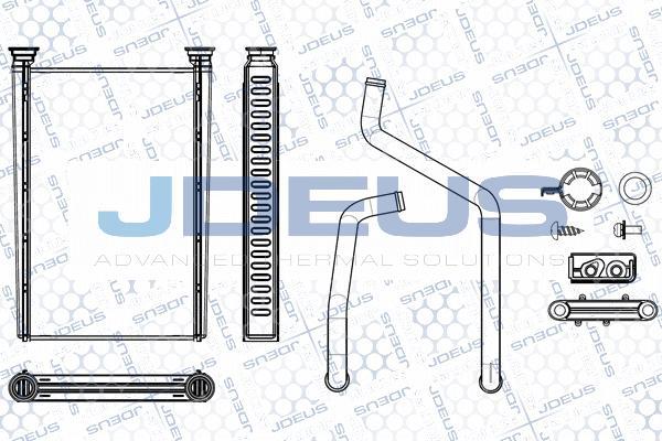 Jdeus M-2171300 - Теплообменник, отопление салона autosila-amz.com