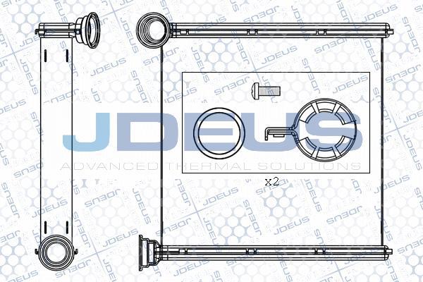 Jdeus M-2300580 - Теплообменник, отопление салона autosila-amz.com