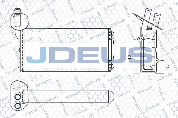 Jdeus M-230021A - Теплообменник, отопление салона autosila-amz.com
