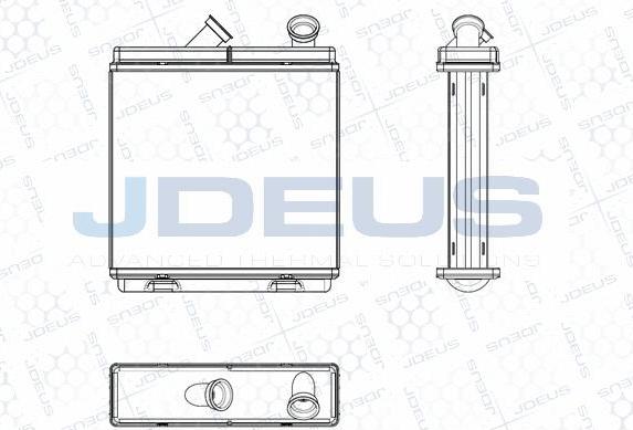 Jdeus M-220061A - Теплообменник, отопление салона autosila-amz.com