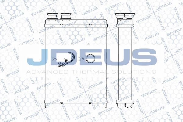 Jdeus M2210460 - Теплообменник, отопление салона autosila-amz.com