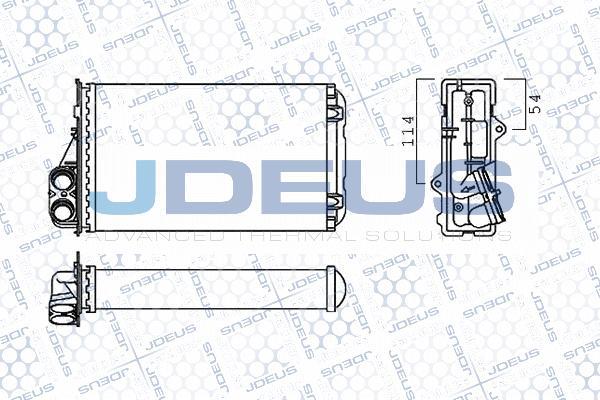 Jdeus M-2210050 - Теплообменник, отопление салона autosila-amz.com