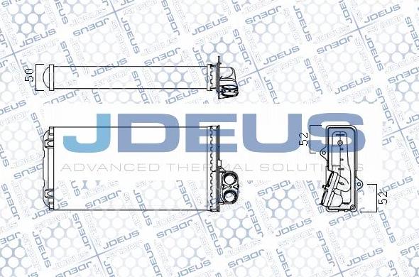 Jdeus M-2210030 - Теплообменник, отопление салона autosila-amz.com