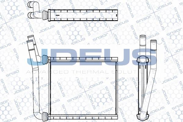 Jdeus M-2280230 - Теплообменник, отопление салона autosila-amz.com