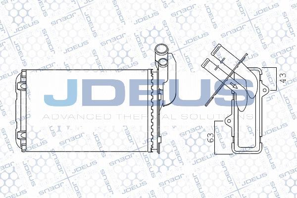 Jdeus M-2230100 - Теплообменник, отопление салона autosila-amz.com