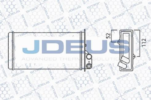 Jdeus M-2230180 - Теплообменник, отопление салона autosila-amz.com