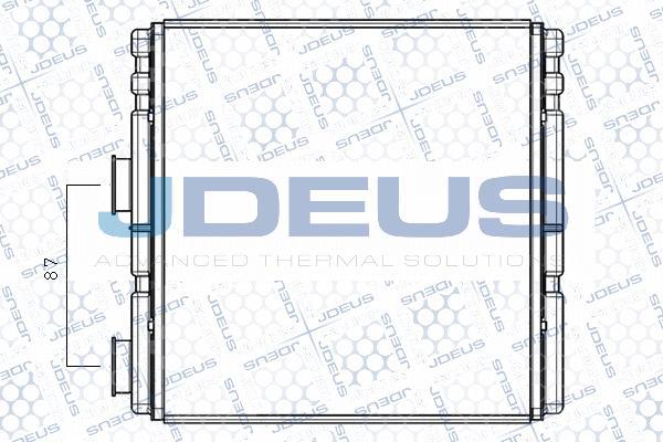 Jdeus M-2231030 - Теплообменник, отопление салона autosila-amz.com