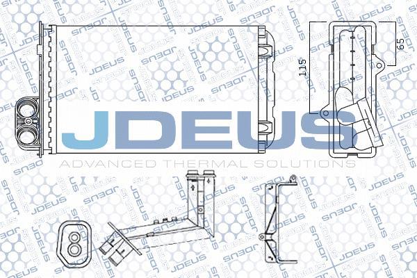 Jdeus M-223121A - Теплообменник, отопление салона autosila-amz.com