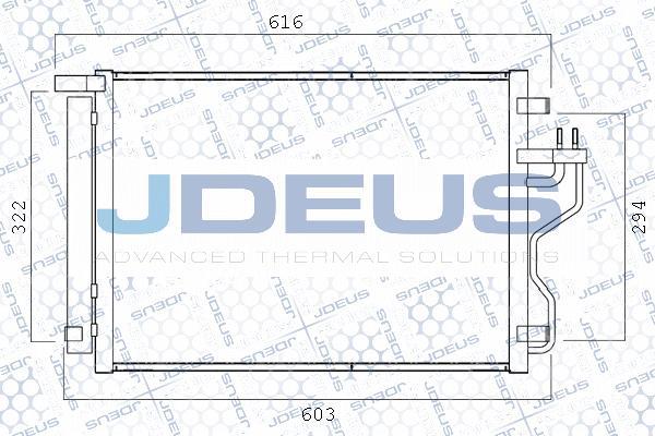 Jdeus M-7540460 - Конденсатор кондиционера autosila-amz.com