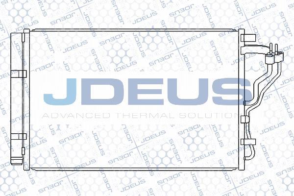 Jdeus M-7540600 - Конденсатор кондиционера autosila-amz.com