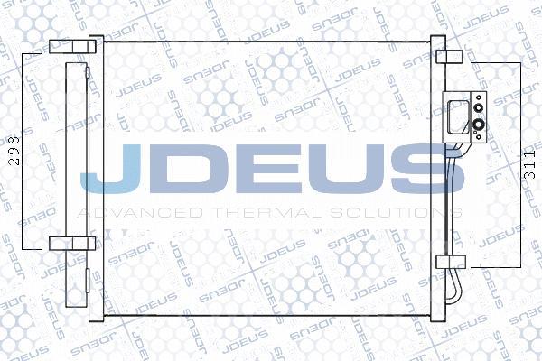 Jdeus M-7540270 - Конденсатор кондиционера autosila-amz.com