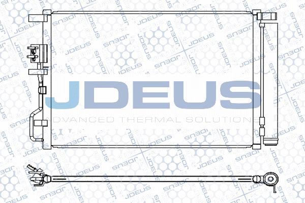 Jdeus M-7540770 - Конденсатор кондиционера autosila-amz.com