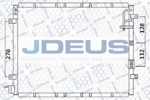 Jdeus M-765012A - Конденсатор кондиционера autosila-amz.com