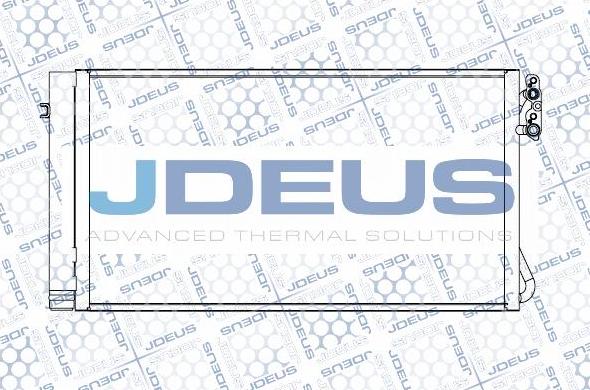 Jdeus M-7050680 - Конденсатор кондиционера autosila-amz.com