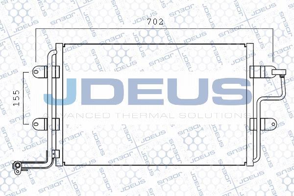 Jdeus M-7010190 - Конденсатор кондиционера autosila-amz.com