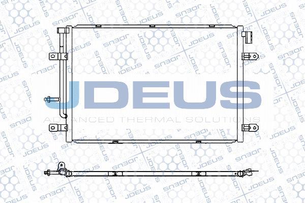 Jdeus M-7010350 - Конденсатор кондиционера autosila-amz.com