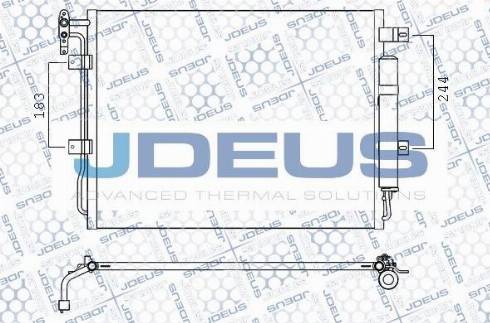 Jdeus M7020390 - Конденсатор кондиционера autosila-amz.com