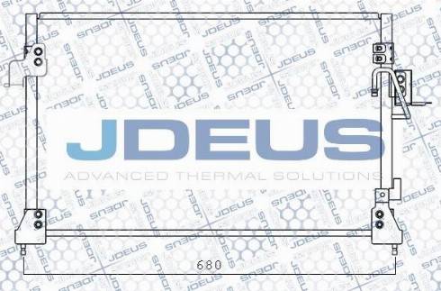 Jdeus M-7020200 - Конденсатор кондиционера autosila-amz.com