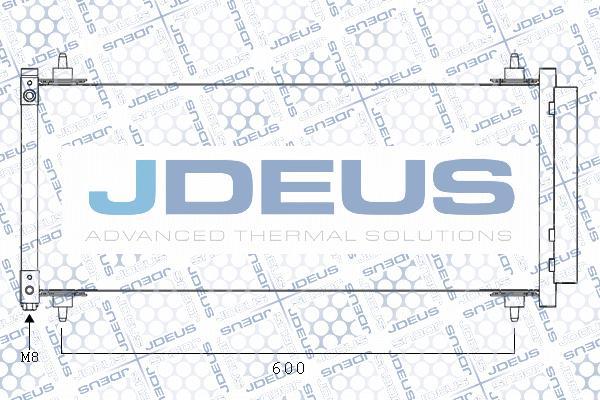 Jdeus M-7070610 - Конденсатор кондиционера autosila-amz.com