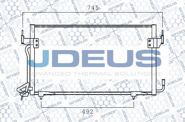 Jdeus M-7070130 - Конденсатор кондиционера autosila-amz.com
