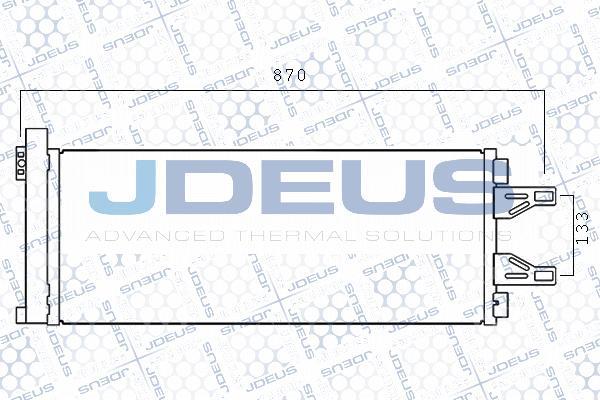 Jdeus M-7111210 - Конденсатор кондиционера autosila-amz.com