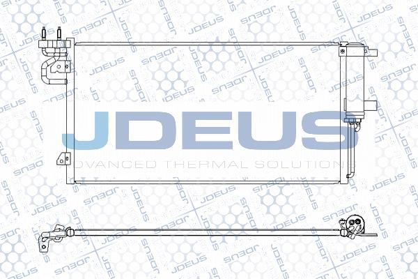 Jdeus M-7120660 - Конденсатор кондиционера autosila-amz.com