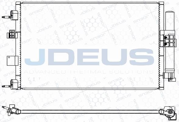 Jdeus M-7120680 - Конденсатор кондиционера autosila-amz.com