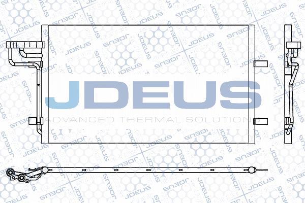 Jdeus M-7120250 - Конденсатор кондиционера autosila-amz.com