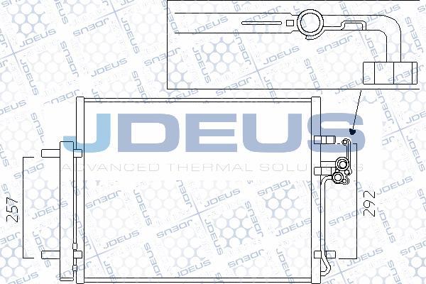 Jdeus M-7121200 - Конденсатор кондиционера autosila-amz.com