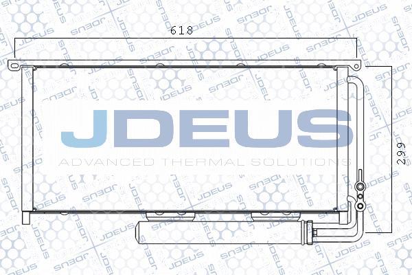 Jdeus M-7170500 - Конденсатор кондиционера autosila-amz.com