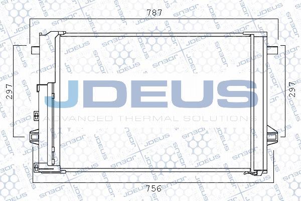 Jdeus M-7171030 - Конденсатор кондиционера autosila-amz.com