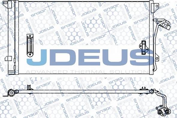 Jdeus M-7300570 - Конденсатор кондиционера autosila-amz.com