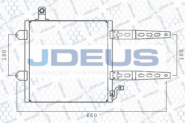 Jdeus M-7300180 - Конденсатор кондиционера autosila-amz.com