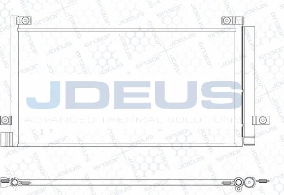 Jdeus M-7310350 - Конденсатор кондиционера autosila-amz.com