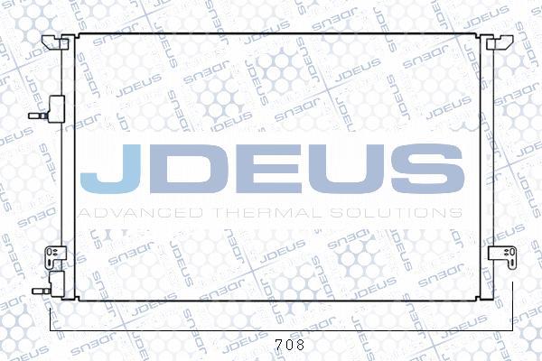 Jdeus M-7240090 - Конденсатор кондиционера autosila-amz.com