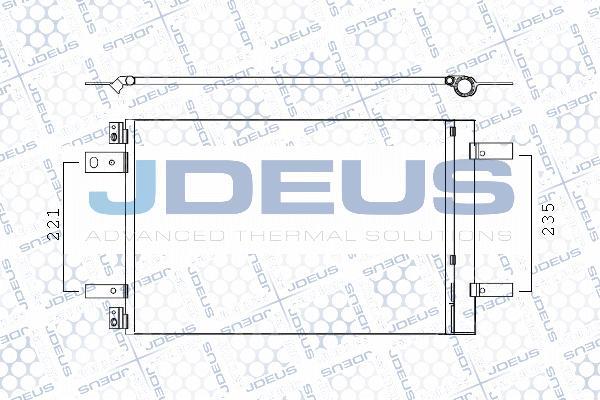 Jdeus M-7210460 - Конденсатор кондиционера autosila-amz.com