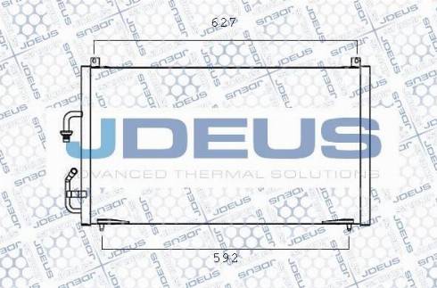 Jdeus M-7210030 - Конденсатор кондиционера autosila-amz.com
