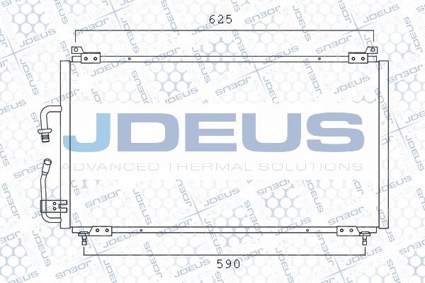 Jdeus M-721025A - Конденсатор кондиционера autosila-amz.com