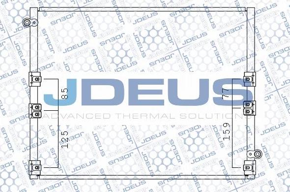 Jdeus M-7280440 - Конденсатор кондиционера autosila-amz.com