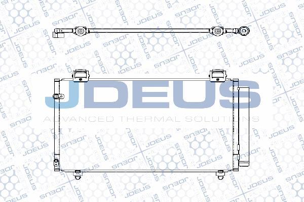 Jdeus M-7280190 - Конденсатор кондиционера autosila-amz.com