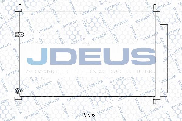 Jdeus M-7280700 - Конденсатор кондиционера autosila-amz.com