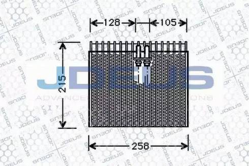 Jdeus RA9110960 - Испаритель, кондиционер autosila-amz.com