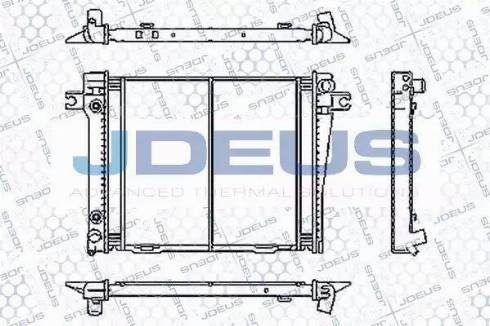 Jdeus RA0050420 - Радиатор, охлаждение двигателя autosila-amz.com